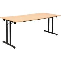 Sodematub Rechthoekig Vouwtafel TPMU188 Beuken Hout Zwart 1.800 x 800 x 740 mm