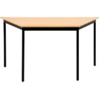 Sodematub Trapeziumvormig Trapeziumvormige tafel Beuken IJzer Zwart 1.400 x 700 x 740 mm