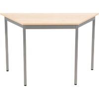 Sodematub Trapeziumvormige tafel Zilver 120 x 600 x 740 mm