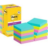 Post-it Super Sticky Notes vierkant 76 x 76 mm blanco assortiment 654-SSCOS-P8/+4 90 12 stuks à 90 vellen (8+4 gratis)