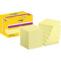 Post-it Super Sticky Notes vierkant 47,6 x 47,6 mm blanco geel 622-SSCY-P8/+4 90 12 stuks à 90 vellen (8+4 gratis)
