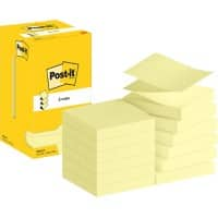 Post-it Sticky Z-notes R330-CY 76 x 76 mm 100 Vellen per blok Geel Pak van 12