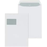 Mail Media Enveloppen Met venster C4  Gegomd Wit 100 g/m² 250 Stuks