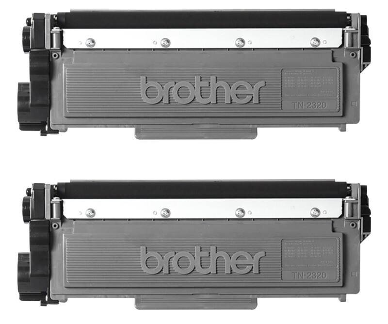 Brother TN2320TWIN Origineel Tonercartridge Zwart Duopak 2 Stuks