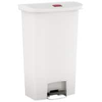 Rubbermaid Slim Jim Pedaalemmer 68 l Wit PE (Polyetheen) VB 224030