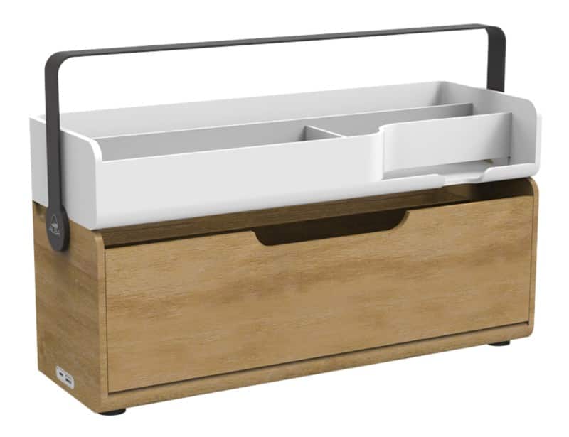 Alba DKBOX Werkstation Niet hoogteverstelbaar 15 " 450 x 15 x 257 mm Bruin, wit