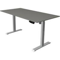 Kerkmann Move 1 Zit-sta-bureau Rechthoekig Grafiet T-Voet 1.600 (B) x 800 (D) x 1.230 (H) mm Melamine, staal