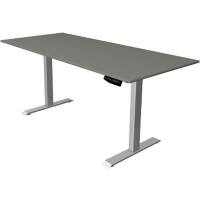 Kerkmann Move 1 Zit-sta-bureau Rechthoekig Grafiet T-Voet 1.800 (B) x 800 (D) x 1.230 (H) mm Melamine, staal