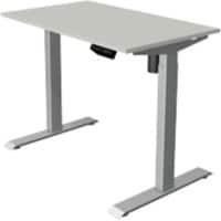 Kerkmann Move 1 Zit-sta-bureau Rechthoekig Lichtgrijs T-Voet 1.000 (B) x 600 (D) x 1.230 (H) mm Melamine, staal