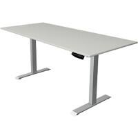 Kerkmann Move 1 Zit-sta-bureau Rechthoekig Lichtgrijs T-Voet 1.800 (B) x 800 (D) x 1.230 (H) mm Melamine, staal