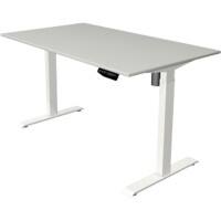 Kerkmann Move 1 Zit-sta-bureau Rechthoekig Lichtgrijs T-Voet 1.400 (B) x 800 (D) x 1.230 (H) mm Melamine, staal