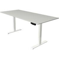 Kerkmann Zit-sta-bureau Move 1 Rechthoekig Elektrisch Hoogteverstelbaar Melamine; staal Wit Lichtgrijs 1,800 x 800 x 1,230 mm