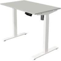 Kerkmann Zit-sta-bureau Move 1 Rechthoekig Elektrisch Hoogteverstelbaar Melamine; staal Wit Lichtgrijs 1,000 x 800 x 1,230 mm