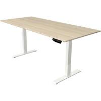 Kerkmann Move 1 Zit-sta-bureau Rechthoekig Ahorn T-Voet 1.800 (B) x 800 (D) x 1.230 (H) mm Melamine, staal