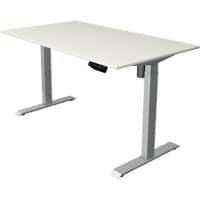 Kerkmann Move 1 Zit-sta-bureau Rechthoekig Wit T-Voet 1.400 (B) x 800 (D) x 1.230 (H) mm Melamine, staal