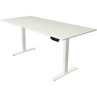 Kerkmann Move 1 Zit-sta-bureau Rechthoekig Wit T-Voet 1.800 (B) x 800 (D) x 1.230 (H) mm Melamine, staal