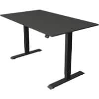 Kerkmann Move 1 Zit-sta-bureau Rechthoekig Antraciet T-Voet 1.600 (B) x 800 (D) x 1.230 (H) mm