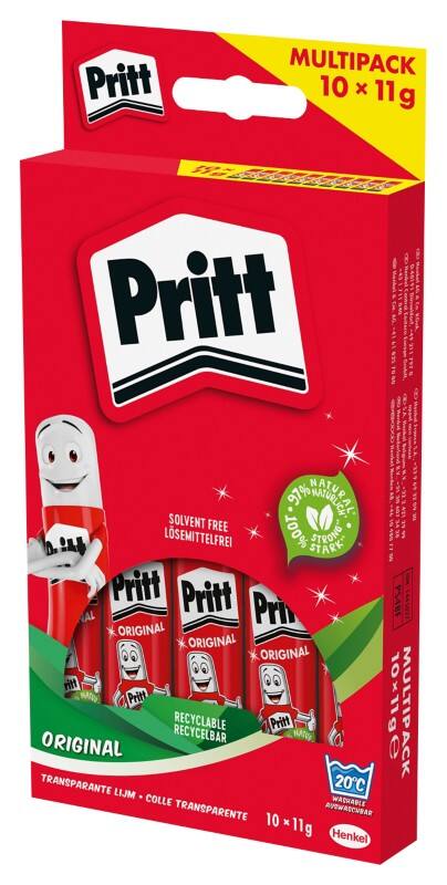 Pritt Lijmstift Ja Rood 10 Stuks à 11 g 