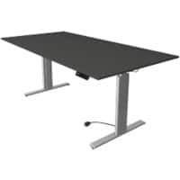 Kerkmann Move 3 Tube Zit-sta-bureau Rechthoekig Antraciet T-Voet 2.000 (B) x 1.000 (D) x 1.200 (H) mm
