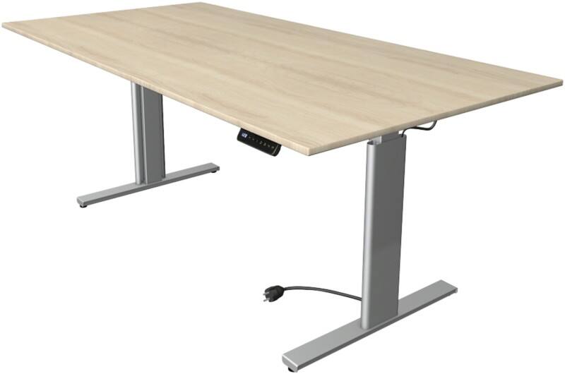 Kerkmann Move 3 Tube Zit-sta-bureau Rechthoekig Ahorn T-Voet 2.000 (B) x 1.000 (D) x 1.200 (H) mm