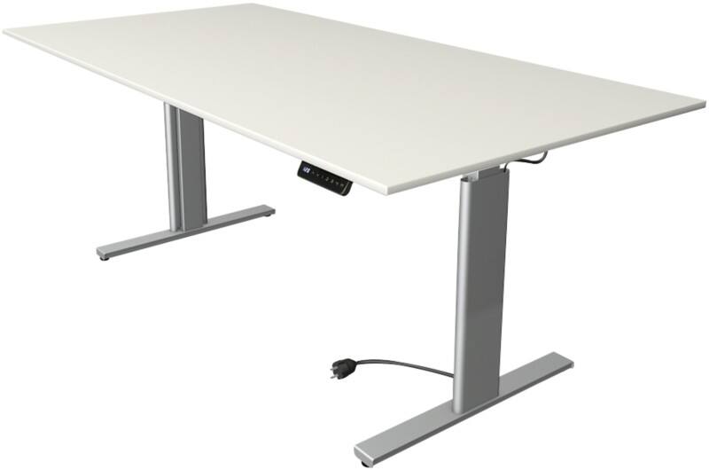 Kerkmann Move 3 Tube Zit-sta-bureau Rechthoekig Wit T-Voet 2.000 (B) x 1.000 (D) x 1.200 (H) mm