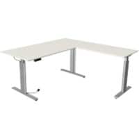 Kerkmann Move 3 Tube Zit-sta-bureau L-vorm Wit T-Voet 1.800 (B) x 1.800 (D) x 1.200 (H) mm