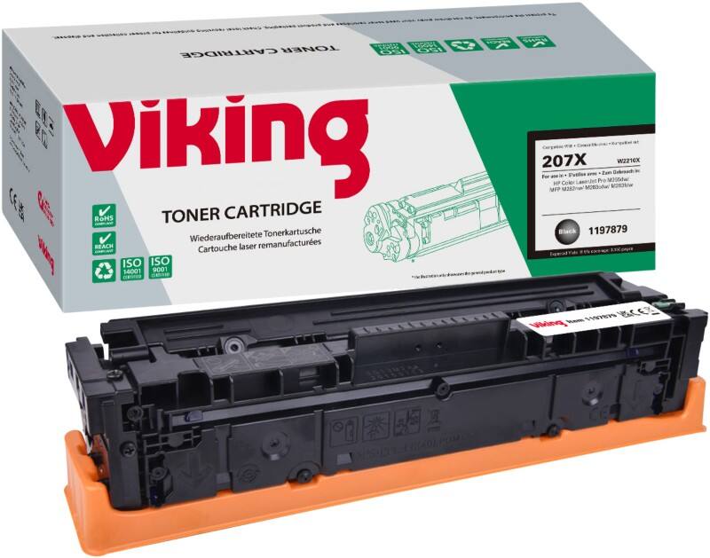 Compatibel Viking HP 207X Tonercartridge W2210X Zwart