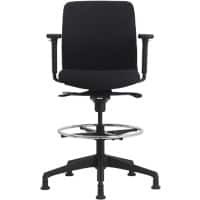 euroseats Vigo Tekenstoel Synchroonmechanisme Stof 3D armleuning Zwart 110 kg 630 x 640 x 123 mm