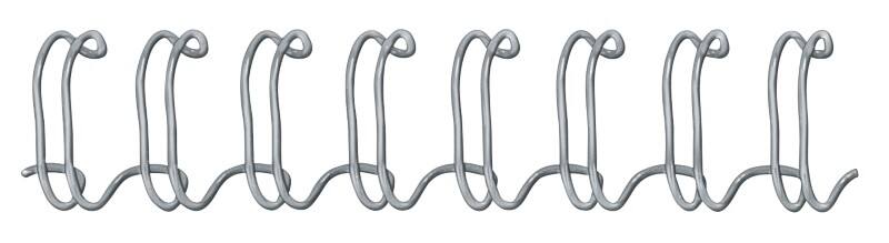 Fellowes Draadbindruggen A4 6 mm 1-35 Metaal Zilver 100 Stuks