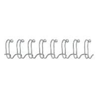 Fellowes Draadbindruggen A4 8 mm 36-60 Metaal Zilver 100 Stuks