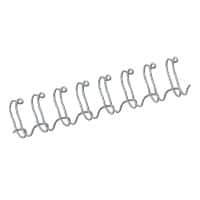 Fellowes Draadbindruggen A4 12 mm 81-100 Metaal Zilver 100 Stuks