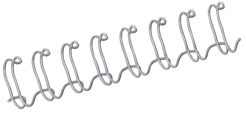 Fellowes Draadbindruggen A4 14 mm 101-130 Metaal Zilver 100 Stuks