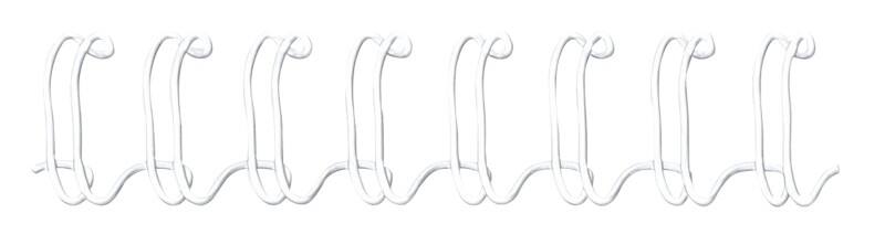 Fellowes Draadbindruggen A4 12 mm 81-100 Metaal Wit