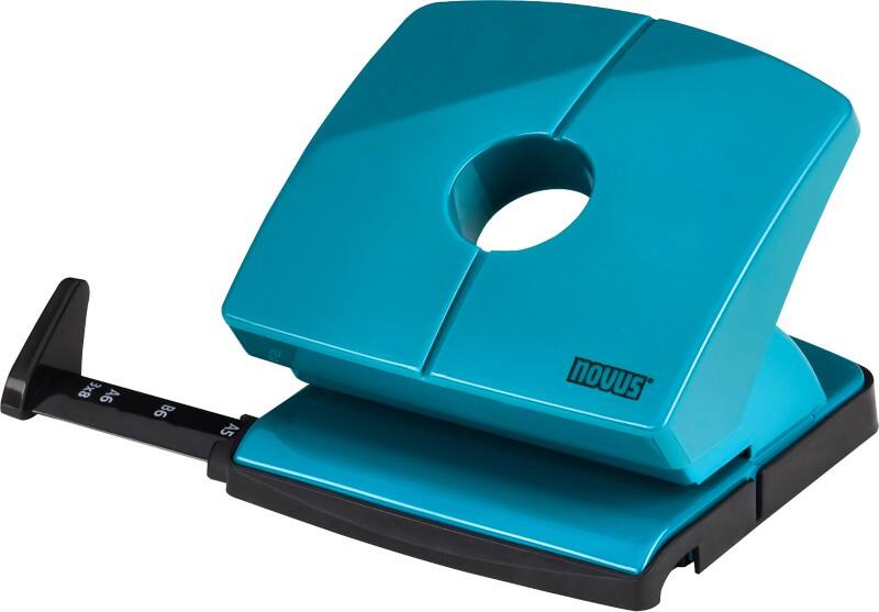 Novus Office 2 Gaten Perforator Kunststof, Metaal 20 Vellen 025-0654 Petrolblauw