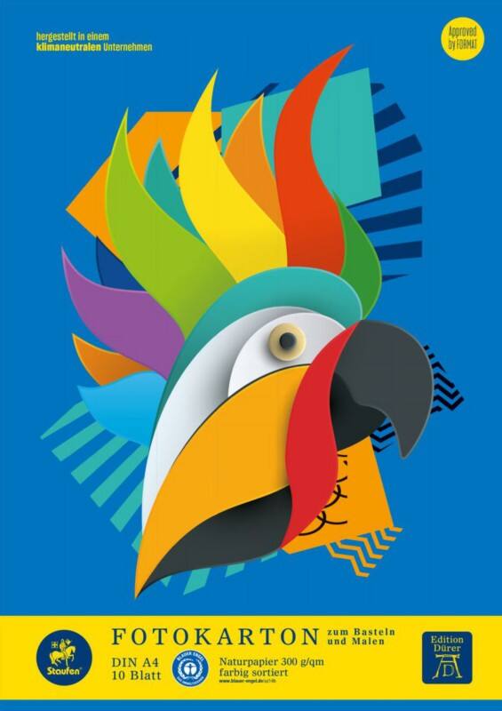 Staufen Dürer Green Knutselpapier A4 10 vel 300 g/m² Multikleur