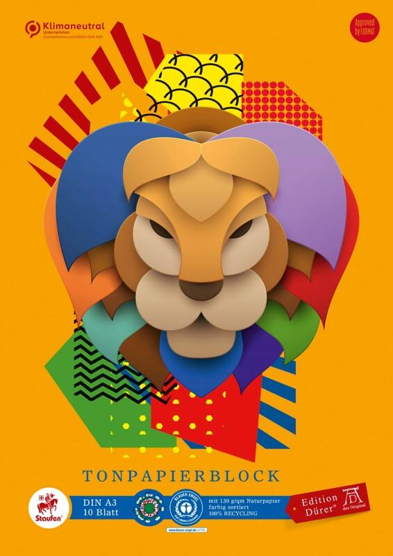 Staufen Dürer Green Knutselpapier A3 10 vellen 130 g/m² Multikleur