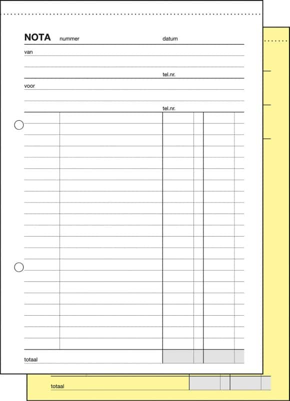 Sigel Rekeningenblok A5 Niet geperforeerd