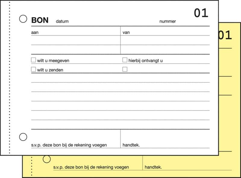 Sigel Bonnenboek A6 Niet geperforeerd