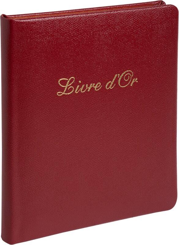 Exacompta Gastenboek Karton, leer Rood 4715E 23 (B) x 27 (D) x 3,8 (H) cm