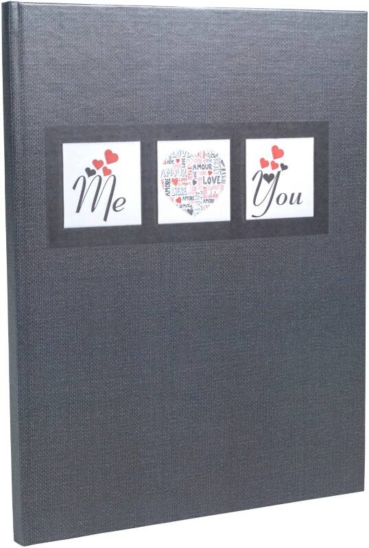 Exacompta Gastenboek Karton, papier Zwart 47681E 23 (B) x 27 (D) x 1,2 (H) cm