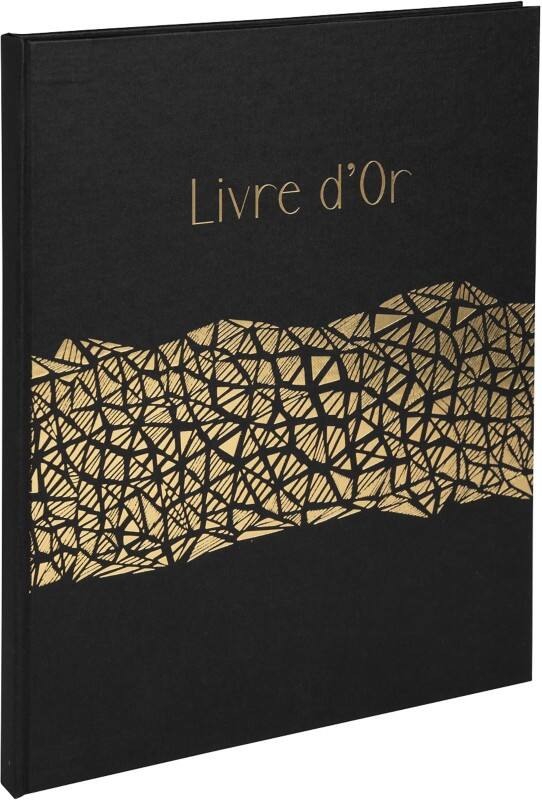 Exacompta Gastenboek Karton, papier Zwart 47981E 23 (B) x 27 (D) x 1,2 (H) cm