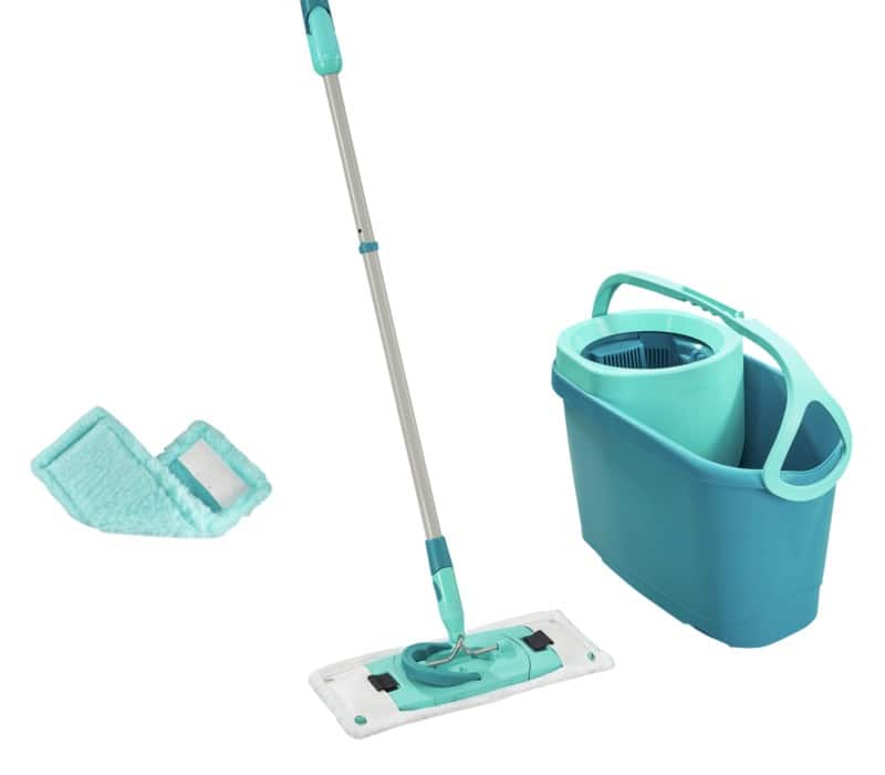 LEIFHEIT Mop-starterkit voor binnen Turkoois 46 (B) x 26,5 (D) x 31,5 (H) cm 52137