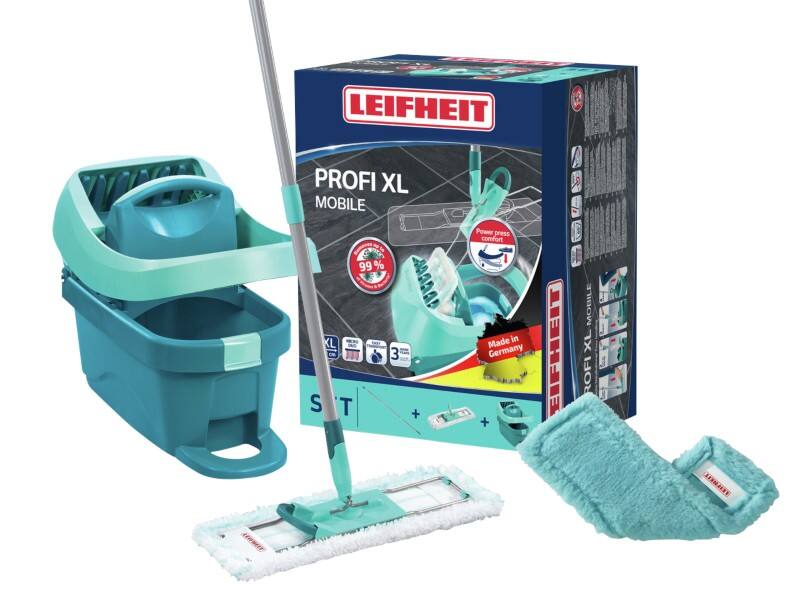 LEIFHEIT Profi XL Mobile Mop-starterkit Turkoois 29 (B) x 49 (D) x 38 (H) cm 55168