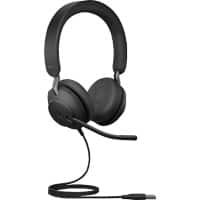 Jabra Evolve2 40 Bedraad Stereo Headset Over het hoofd Noise Cancelling USB Type-A met Microfoon Zwart