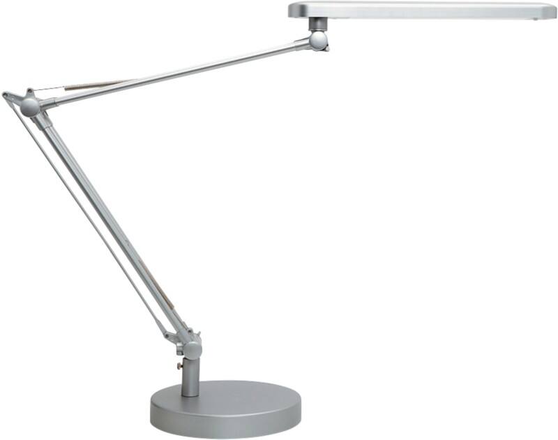 Unilux Mambo Vrijstaand Bureaulamp LED Zilver 280 x 190 x 600 mm