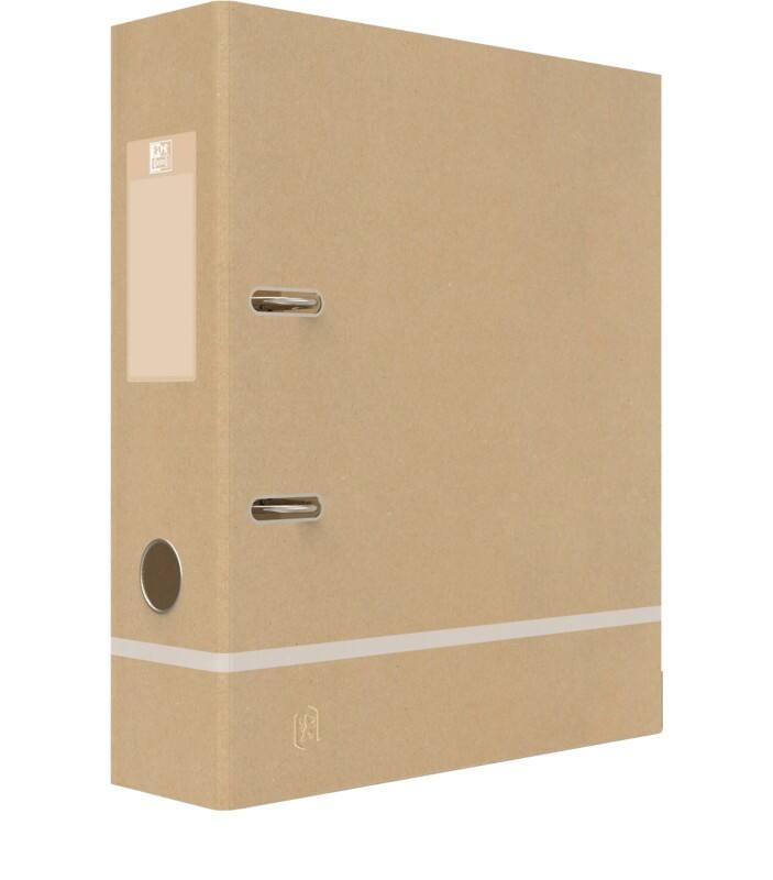 OXFORD Breed Ordner A4 80 mm Bruin 2 Ringen 400139839 Karton Mat