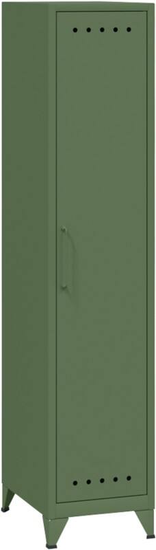 Bisley Fern Garderobekast Metaal 1 Plank 380 x 510 x 1.800 mm Olijfgroen