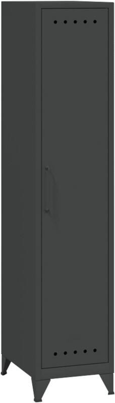 Bisley Fern Garderobekast Metaal 3 Planken 380 x 510 x 1.800 mm Antraciet