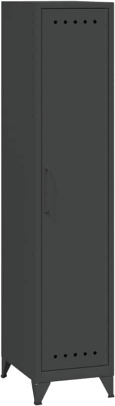 Bisley Fern Garderobekast Metaal 1 Plank 380 x 510 x 1.800 mm Antraciet