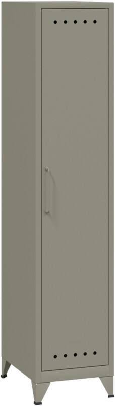 Bisley Fern Garderobekast Metaal 1 Plank 380 x 510 x 1.800 mm Lichtgrijs